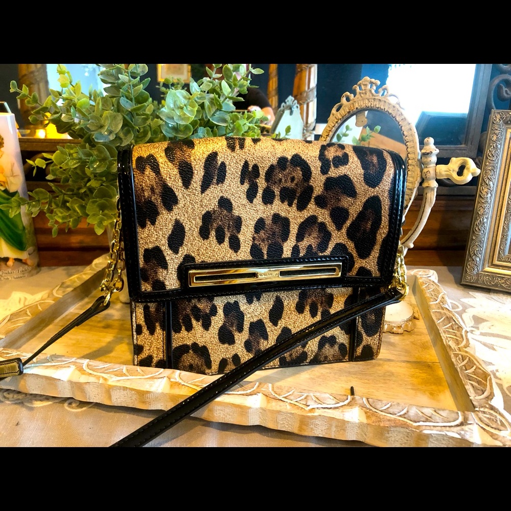 Faux Leather Cheetah Print Purse